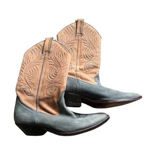 Circles Brand James Two Toned Cowboy Boots, size 8.5